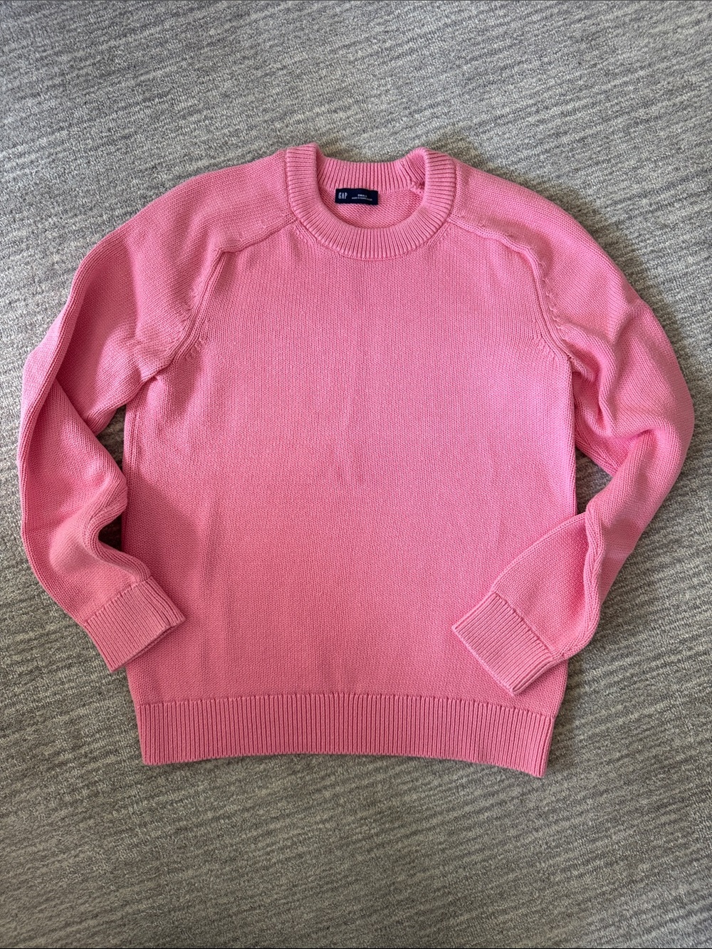Gap “Men’s” Classic Raglan Knit Crewneck Sweater – Pink (Size mens S)